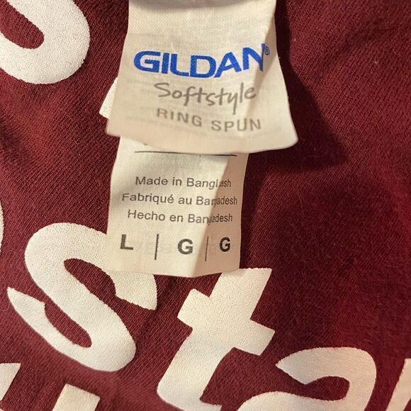 Mens Gildan Brand Office Teeshirt Size L - Picture 3 of 3